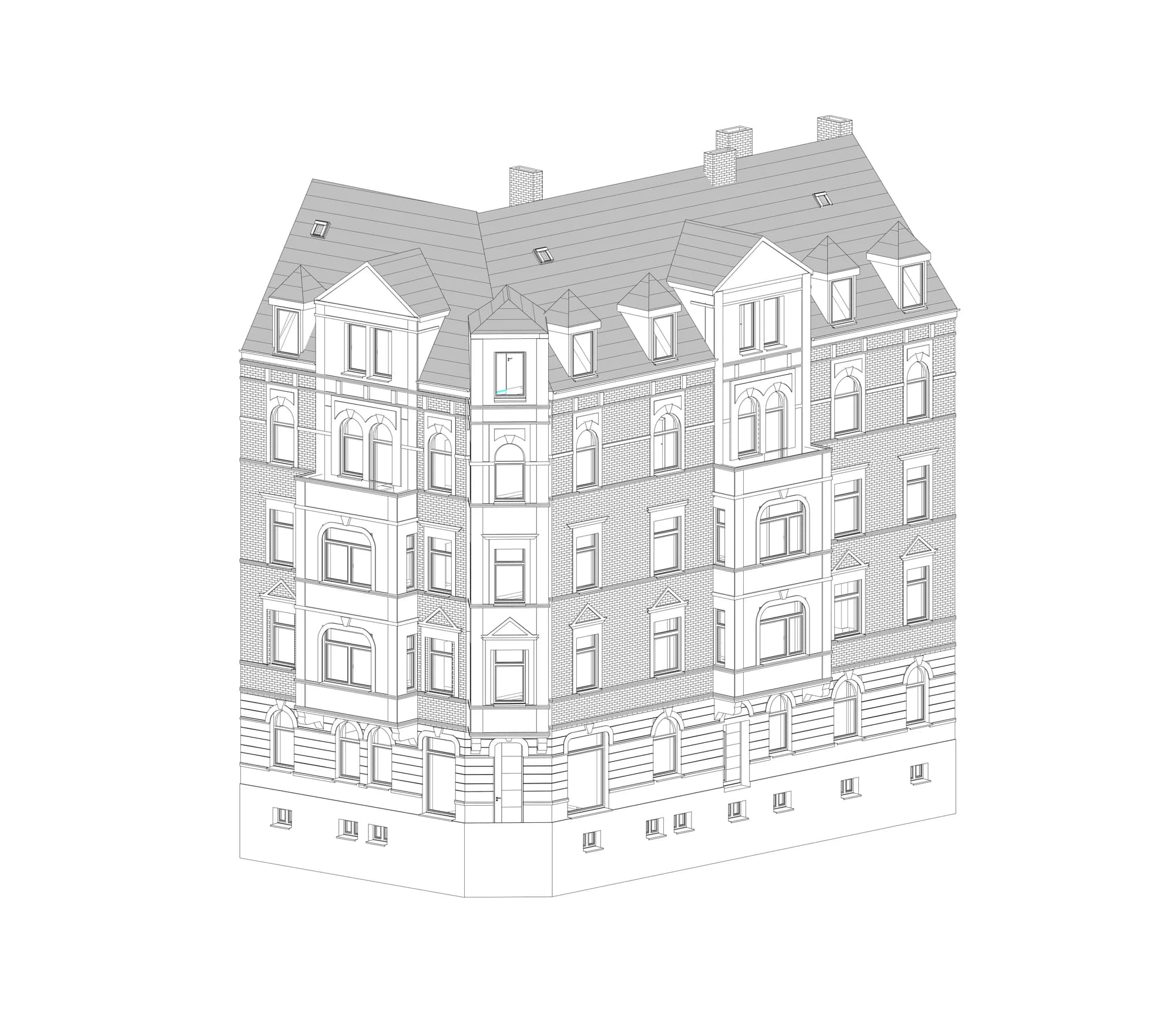 MFH mit 10 WE in Hannover – Isometrie aus dem Architekten-Paket