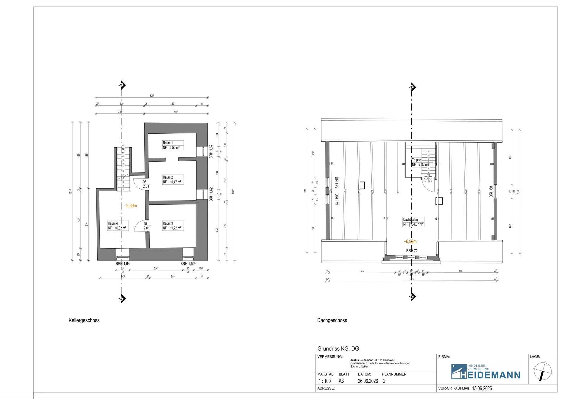 Grundriss KG / DG